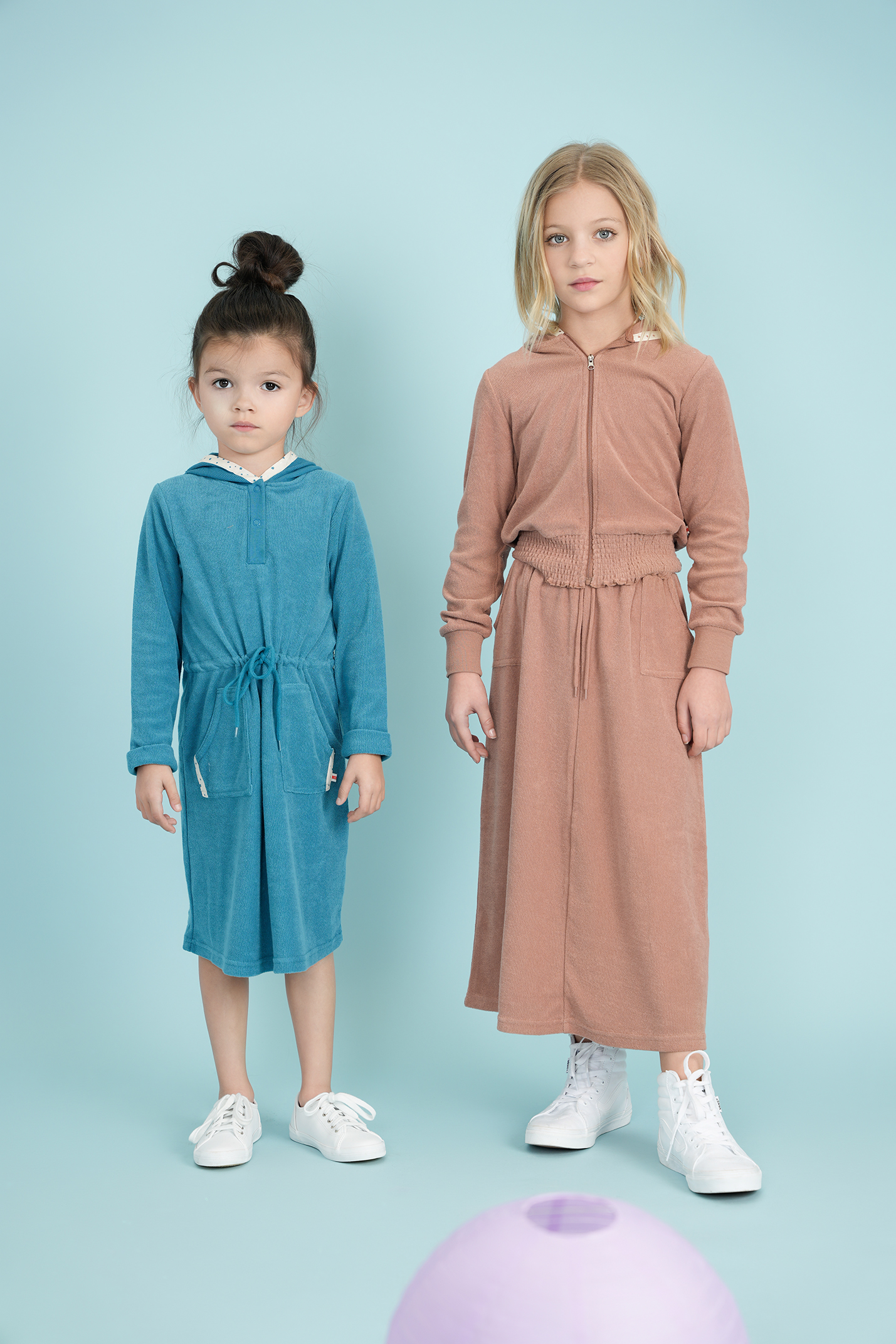 Cotton Terry Robe With Hoodie