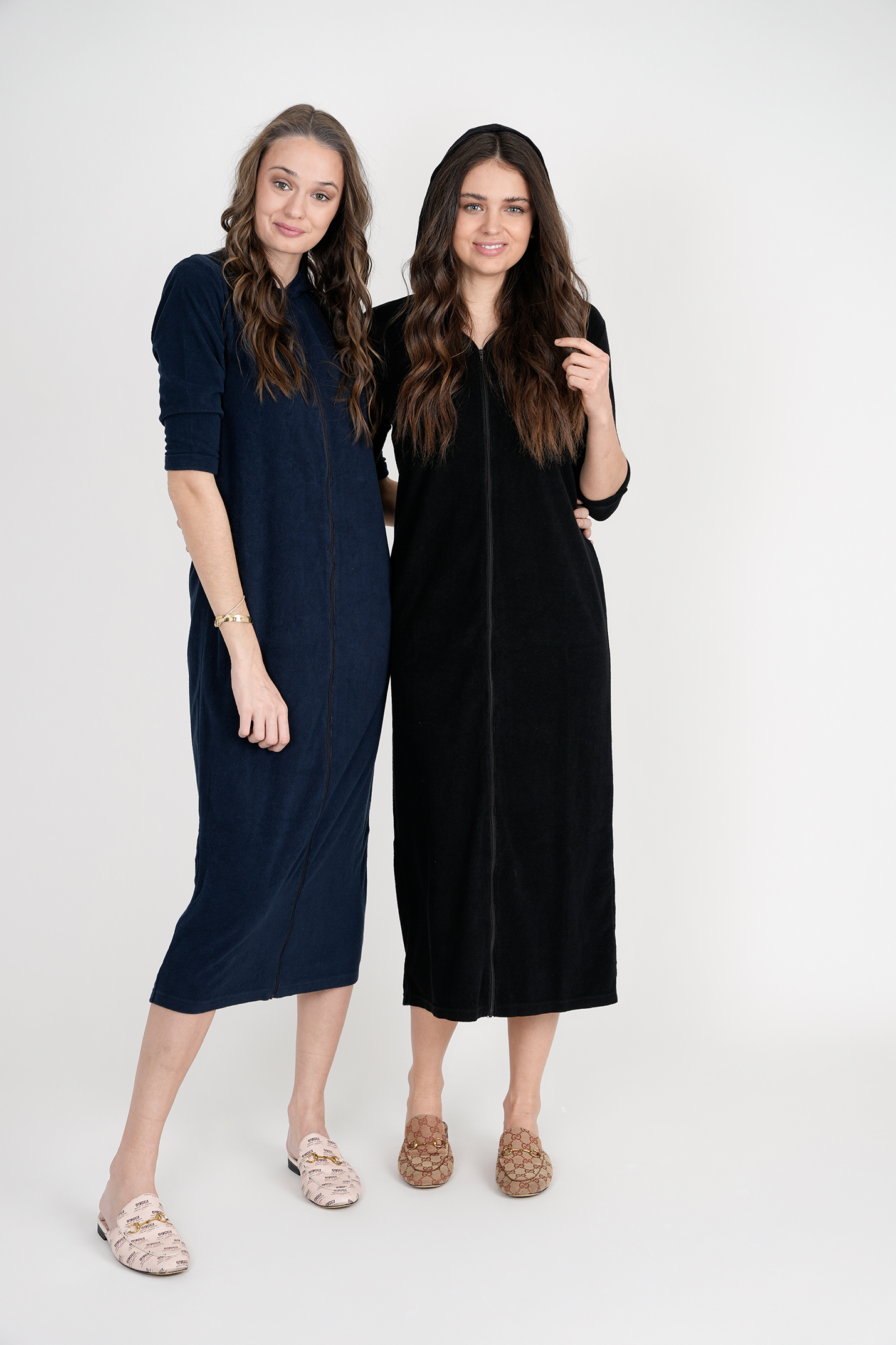 Oversized Terry Midi Robe