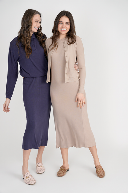 Rib Midi Dress