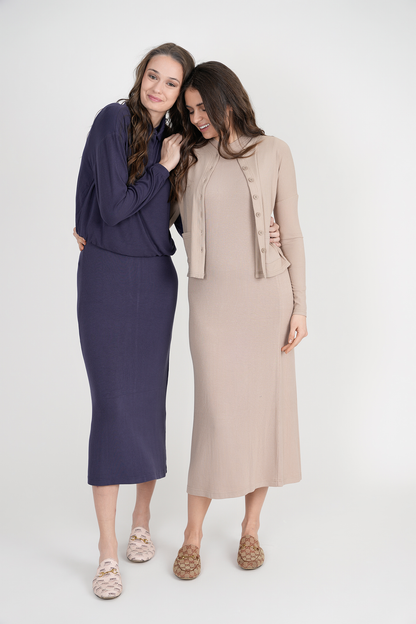 Rib Midi Dress
