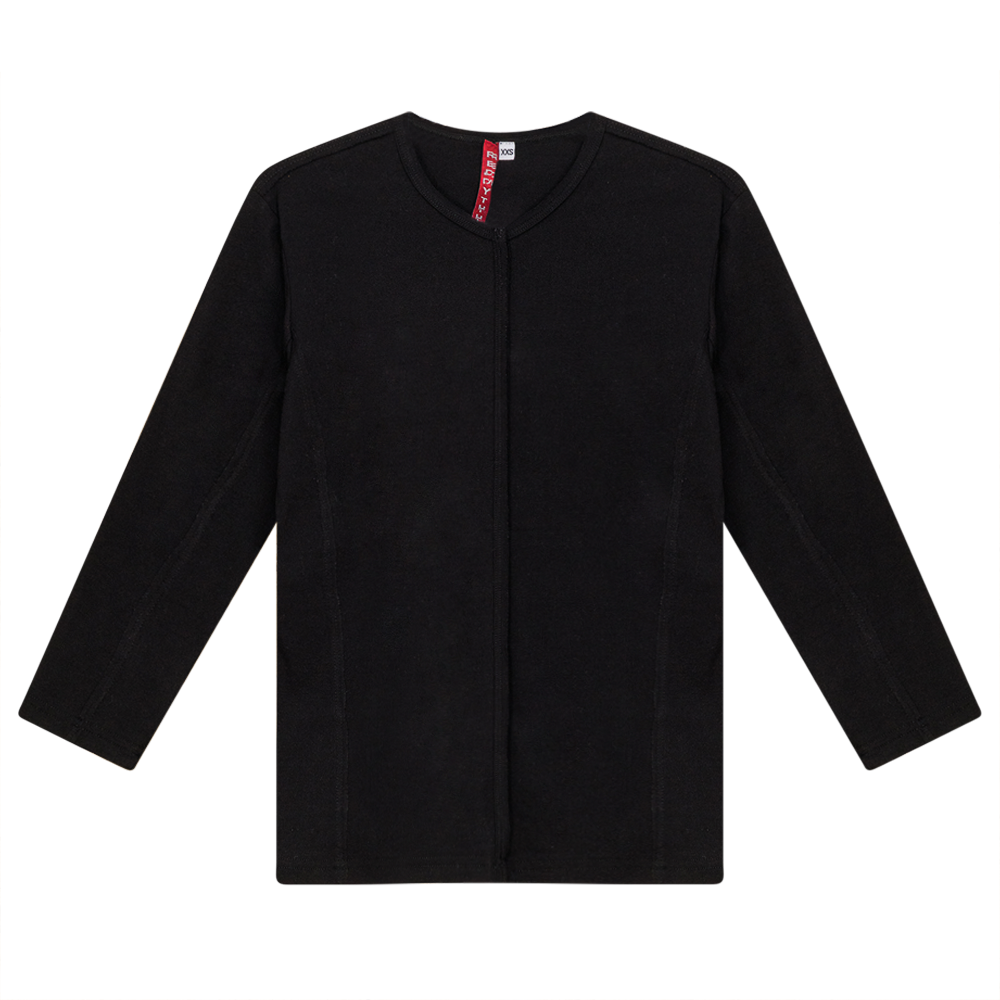 Raw Edge V Neck Top
