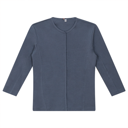 Raw Edge V Neck Top