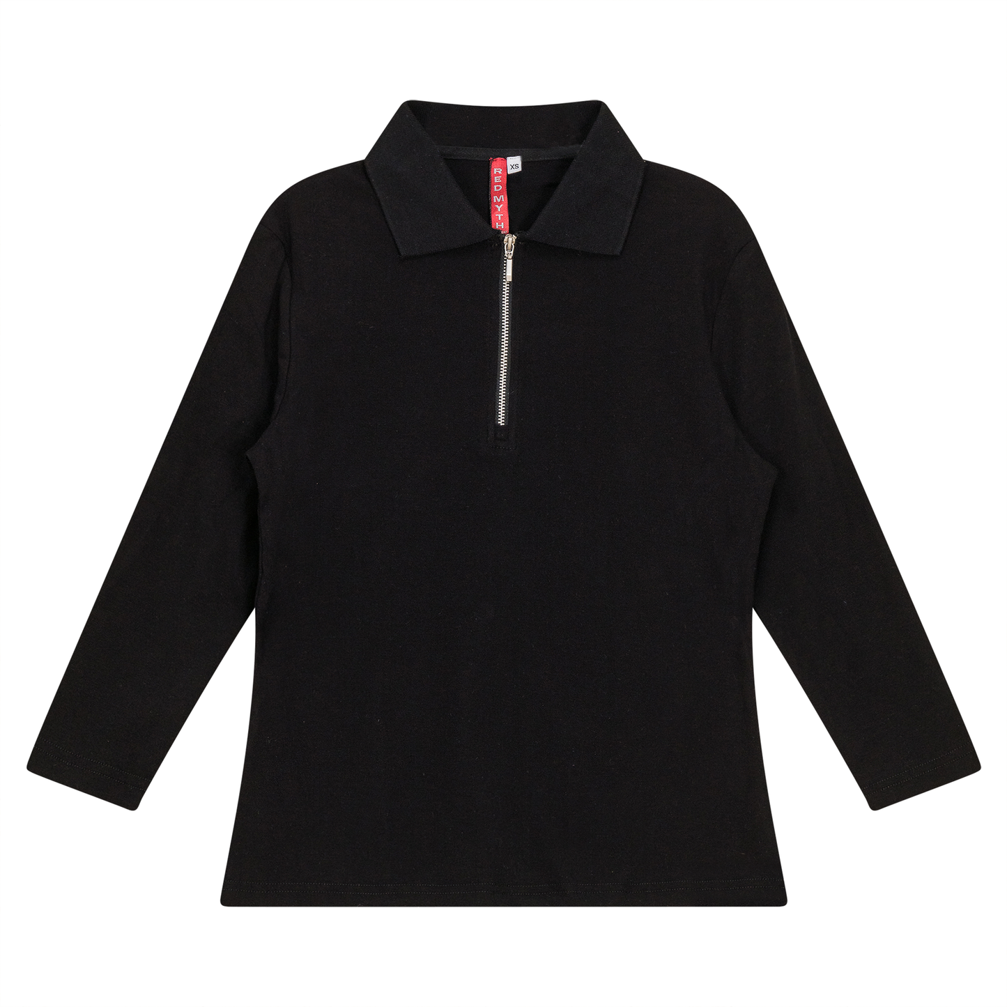 Zip Henley Collar Top