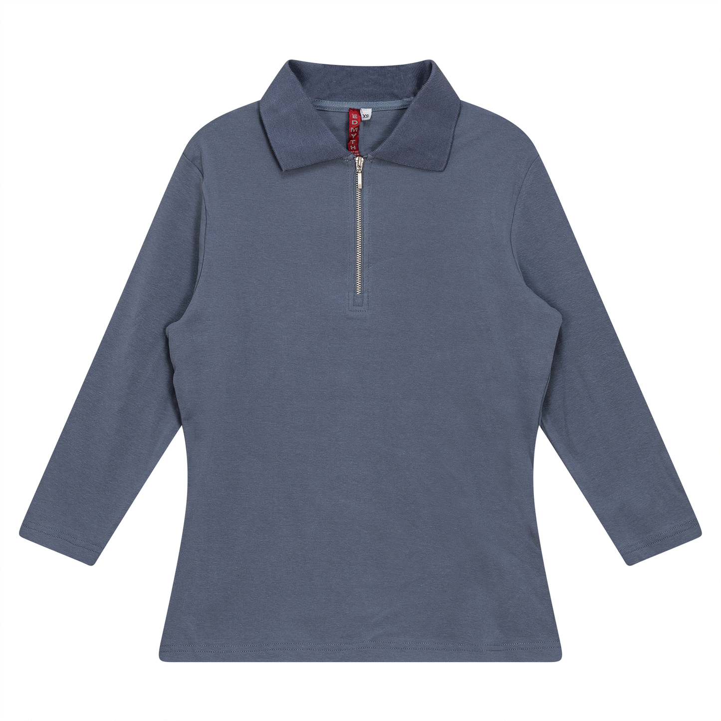 Zip Henley Collar Top