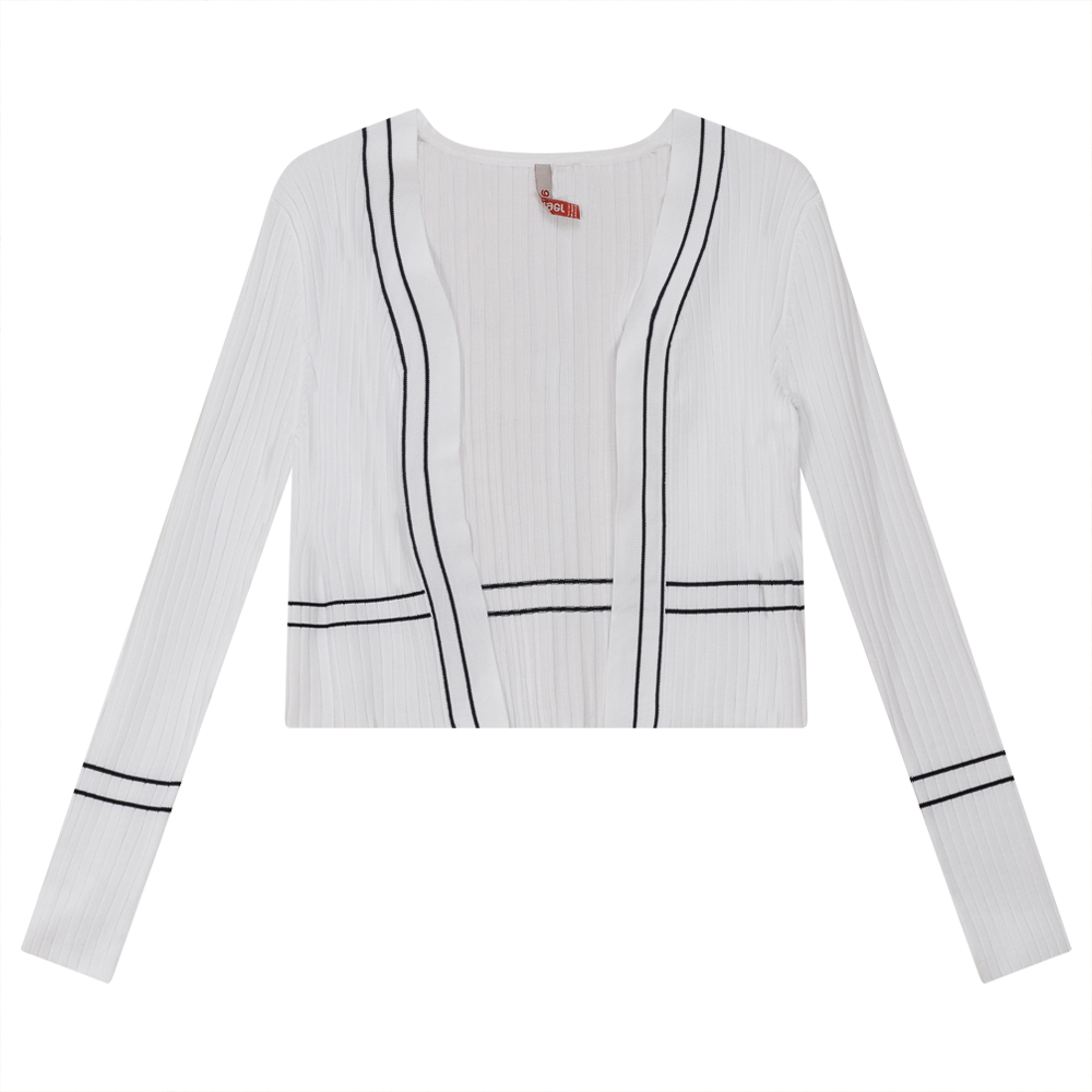 Rib Knit Crop Cardigan