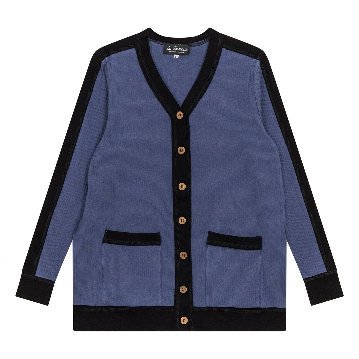 Maternity Ribbed Contrast Cardigan