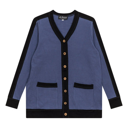 Maternity Ribbed Contrast Cardigan