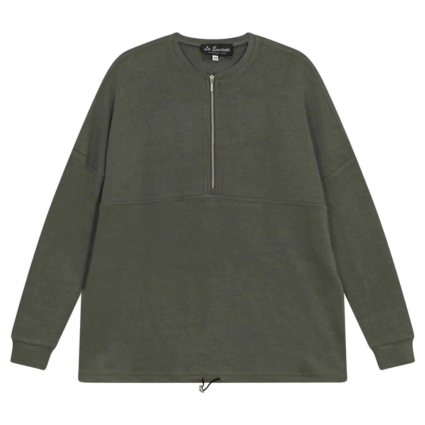 Maternity Henley Bungee Sweatshirt