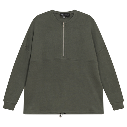 Maternity Henley Bungee Sweatshirt
