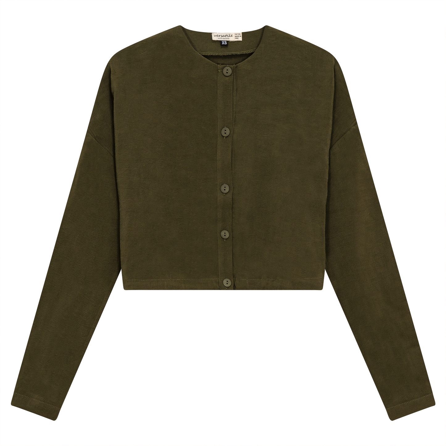 Tencel Cropped Bungee Blouse