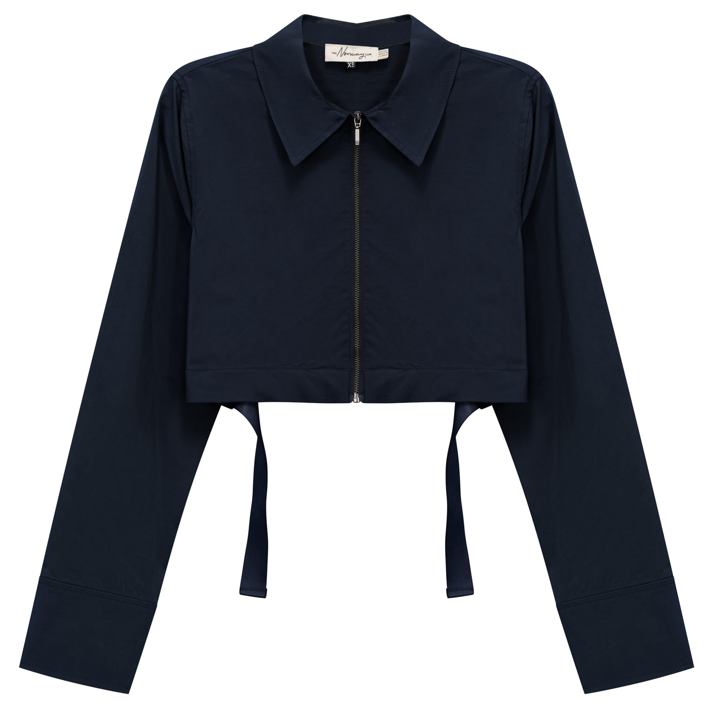 Cotton Cropped Ribbon Jacket
