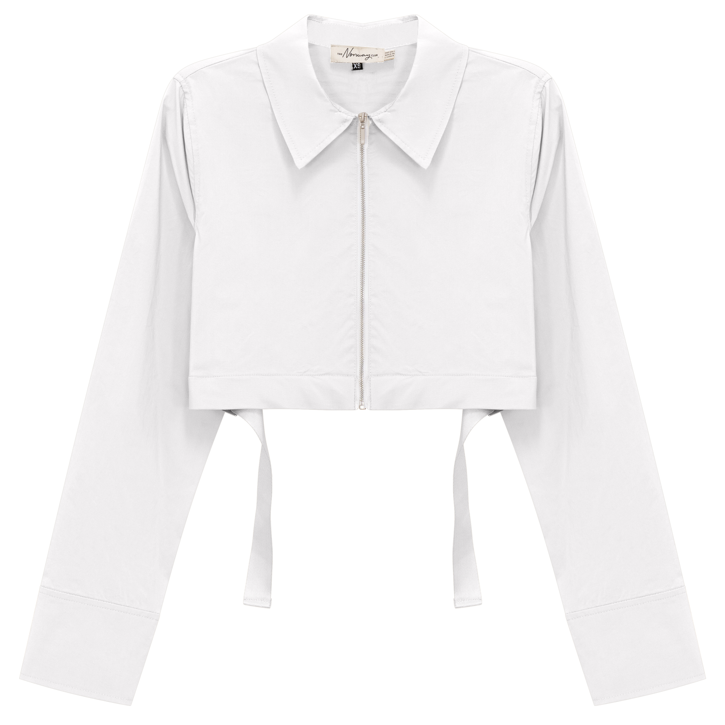 Cotton Cropped Ribbon Jacket