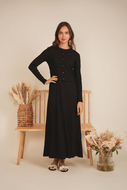 Ribbed Maxi Jumper