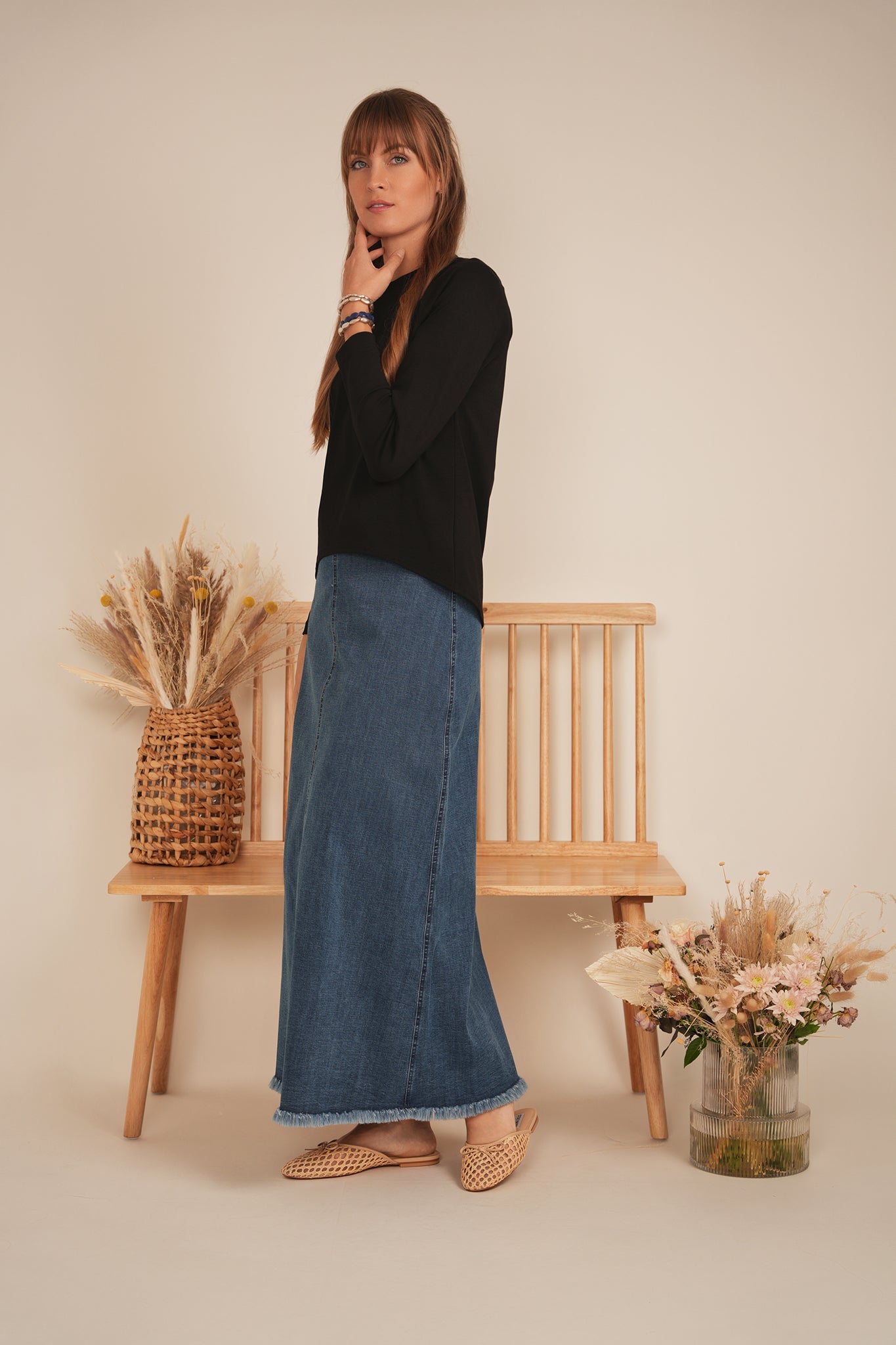 Pleat Back Tee