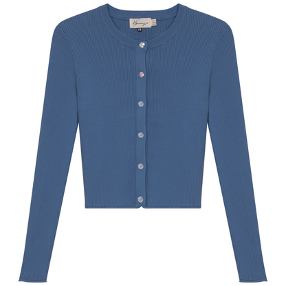 Cropped Knit Cardigan