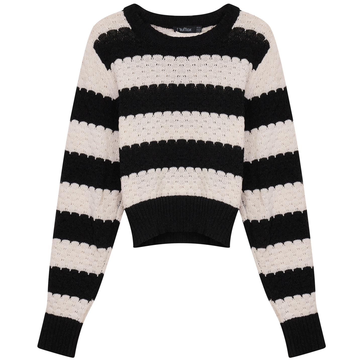 Cropped Wave Sweater