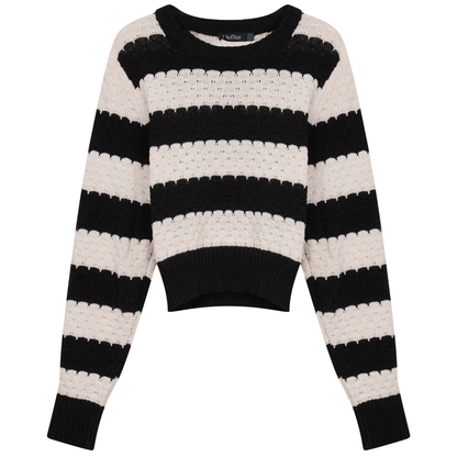Cropped Wave Sweater