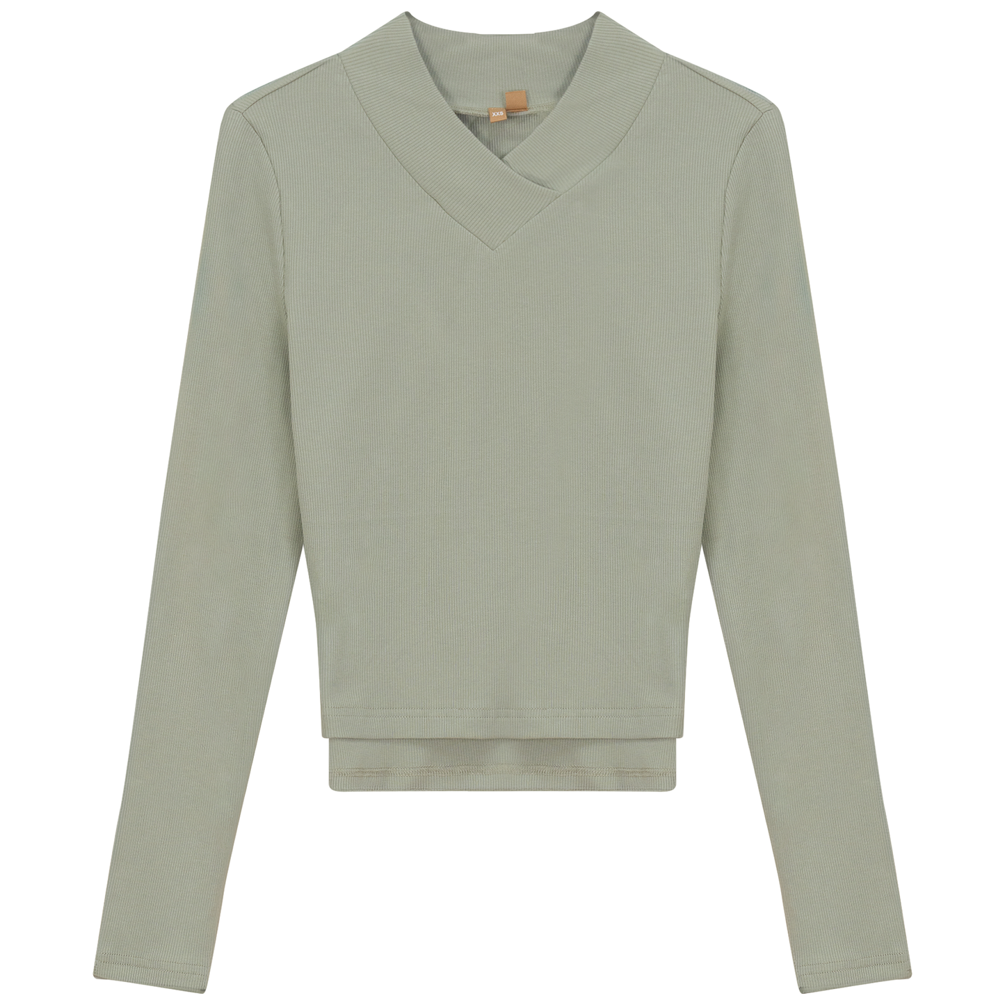 Cropped V Neck Tee