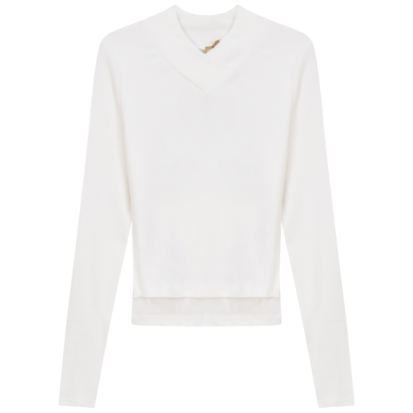 Cropped V Neck Tee