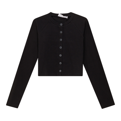 Cotton Cropped Cardigan