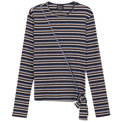 Striped Wrap Tee