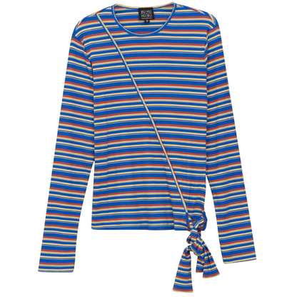 Striped Wrap Tee