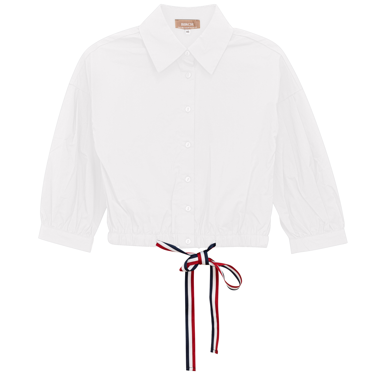 Cropped Ribbon Blouse