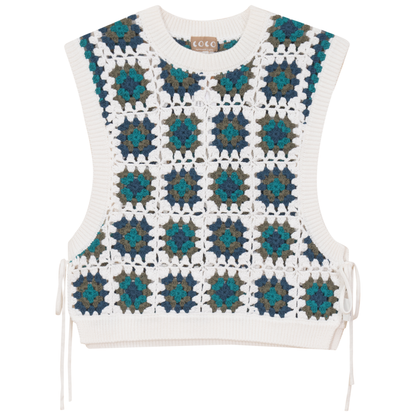 Brocade Tie Vest