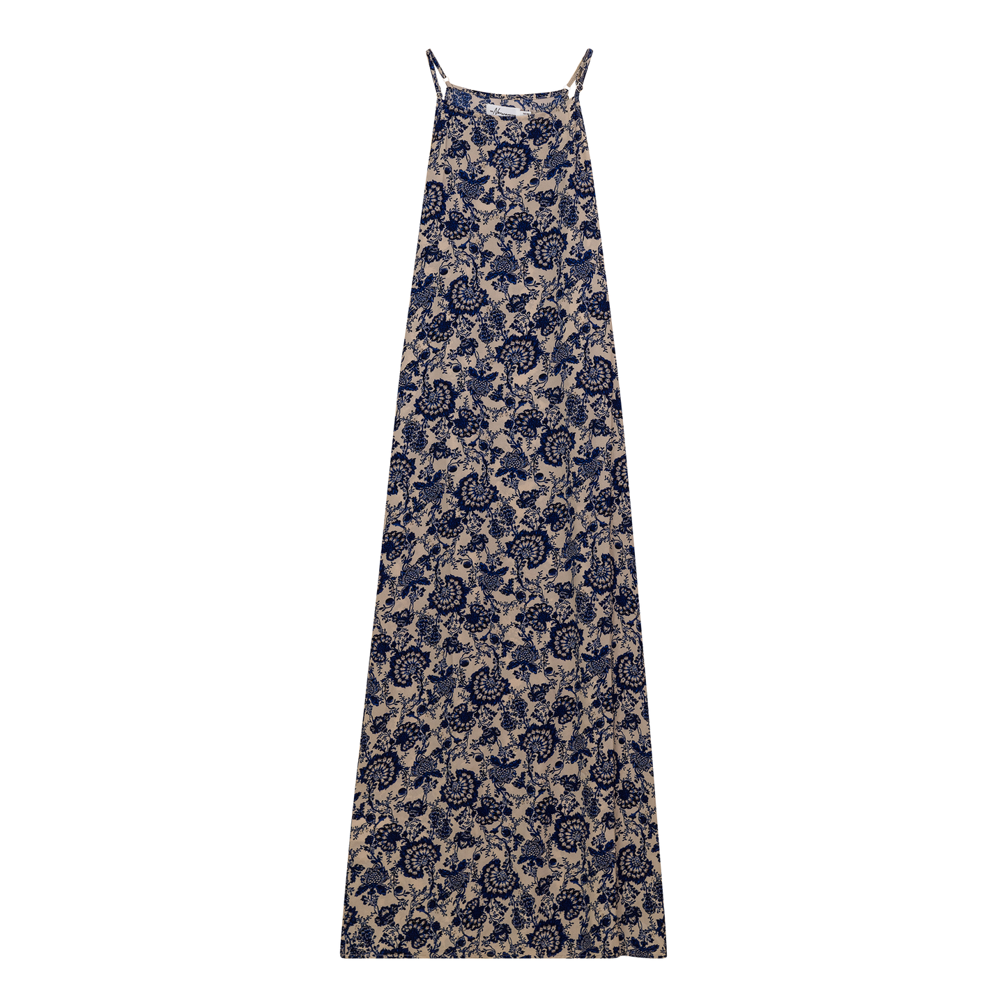 Printed Satin Maxi Jumper