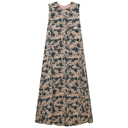 Printed Satin A Line Jumper