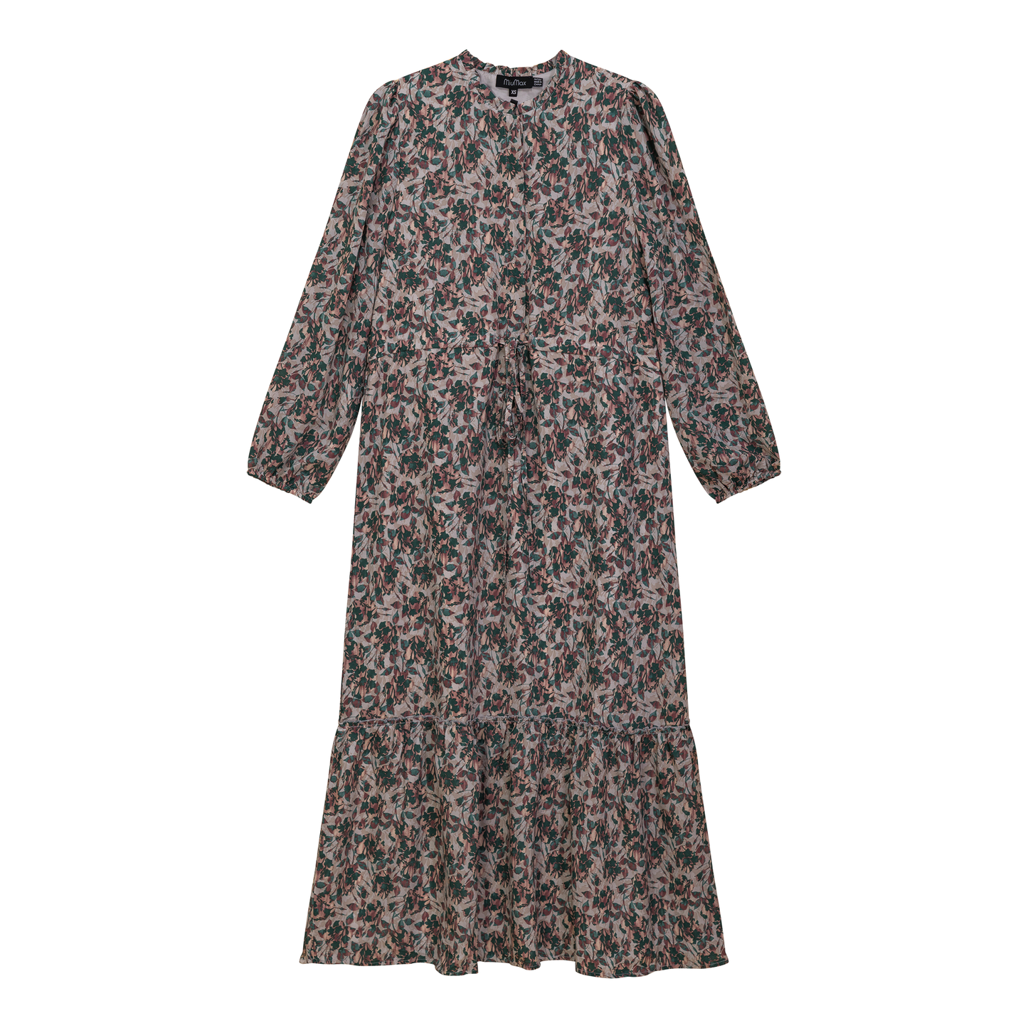 Printed Chiffon Midi Dress