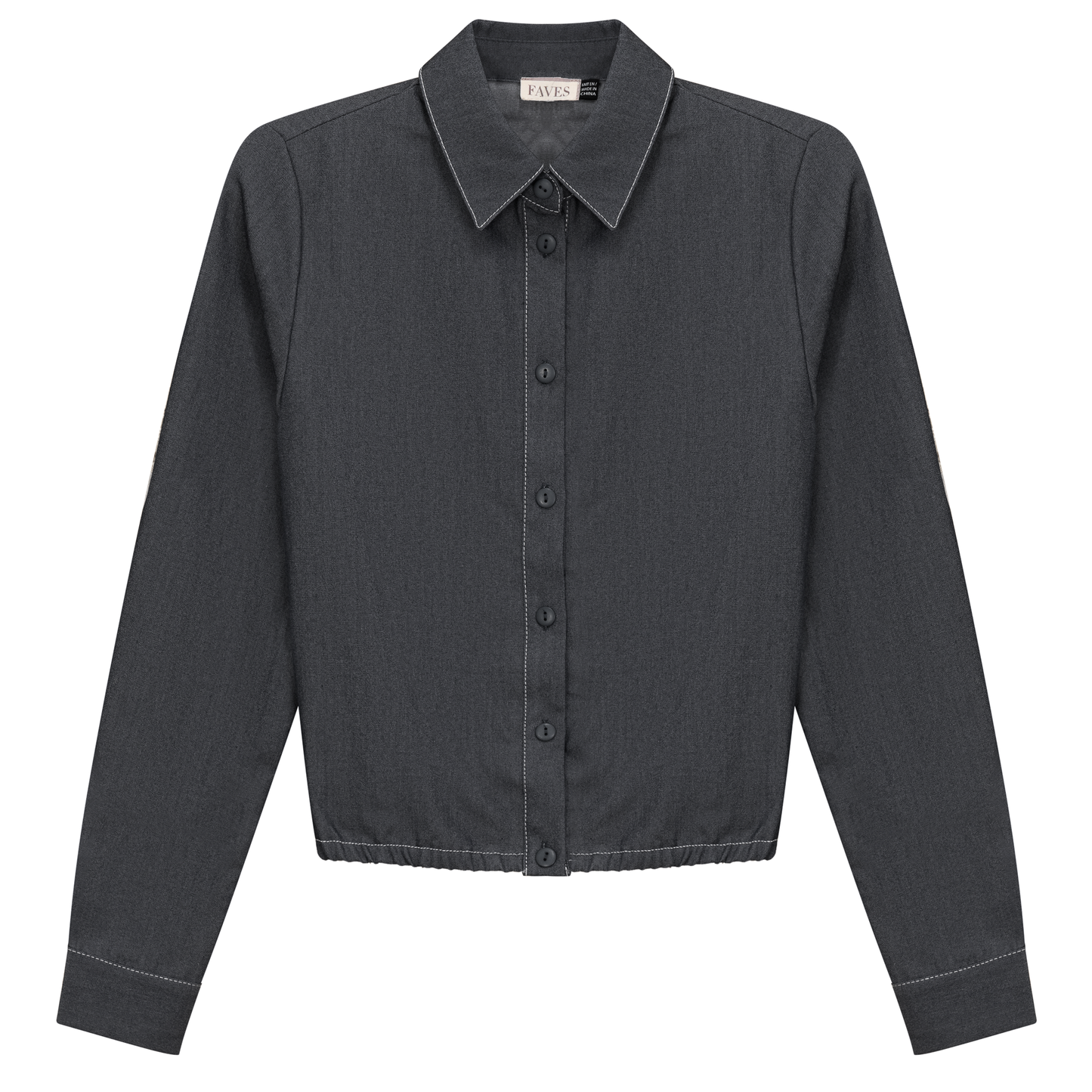 Cropped Chambray Shirt