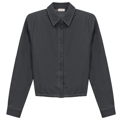 Cropped Chambray Shirt