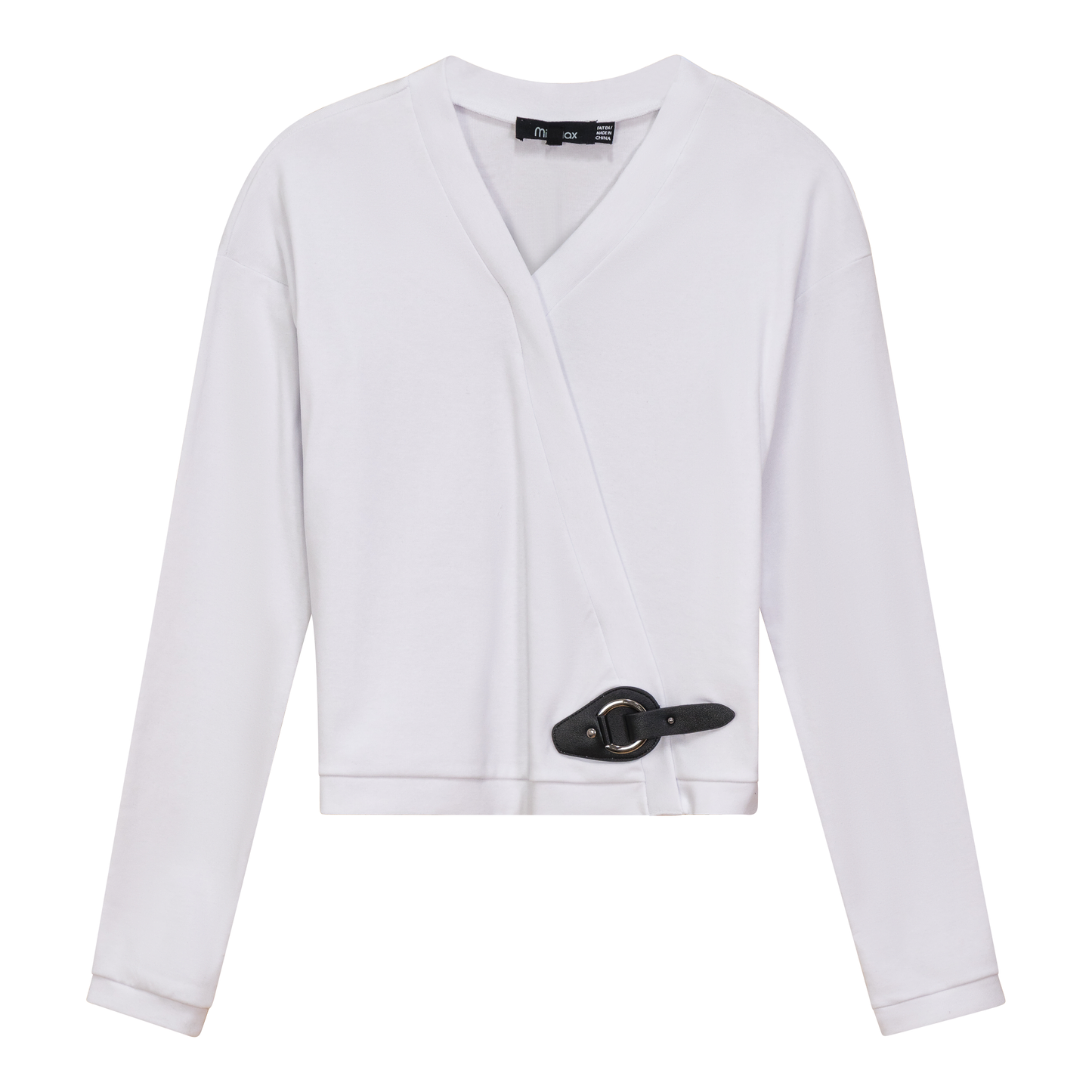 Cotton Wrap Knit Cardigan