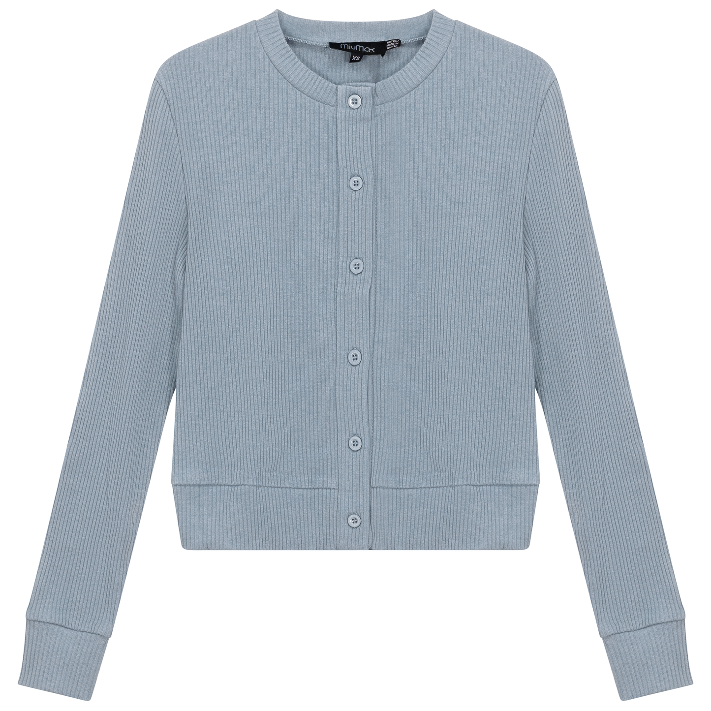 Cropped Ribbed Cardigan