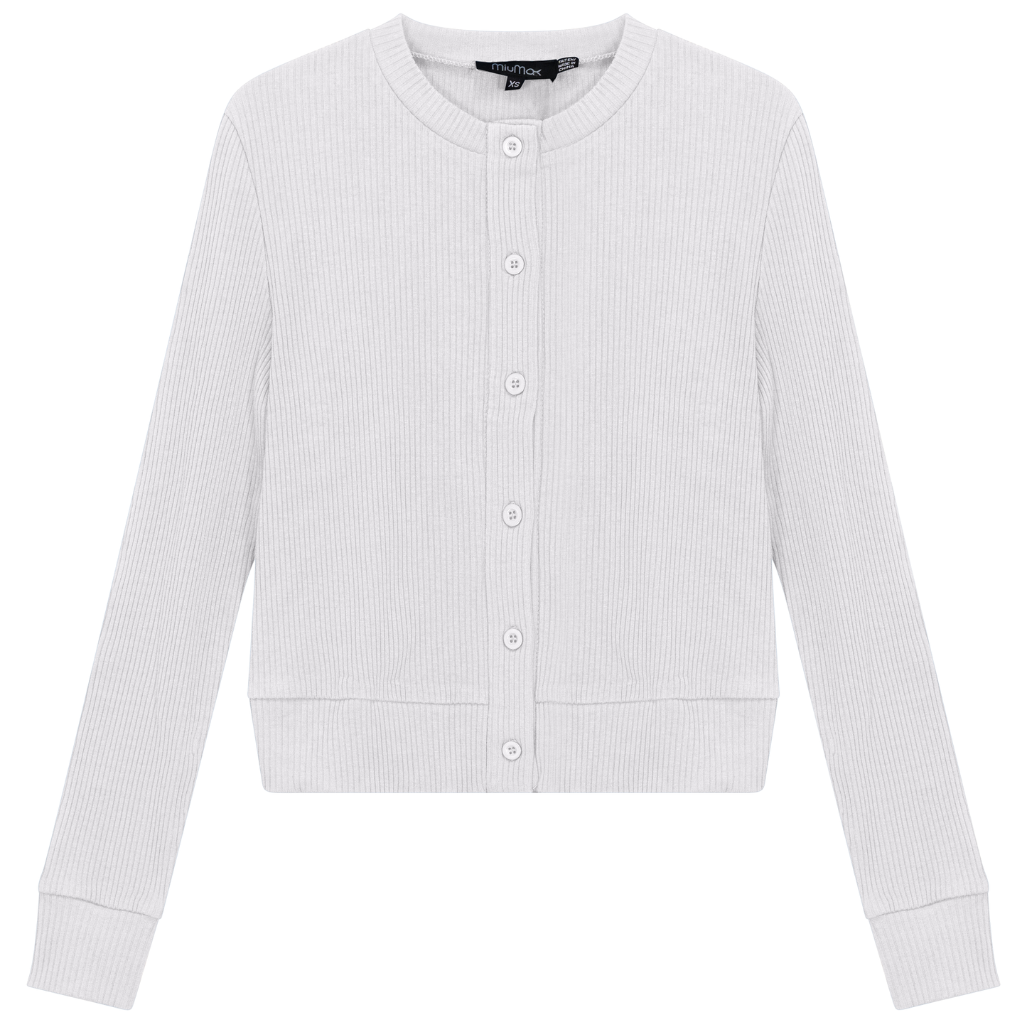 Cropped Ribbed Cardigan