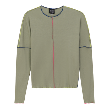 Contrast Stitch Top