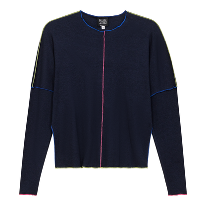 Contrast Stitch Top