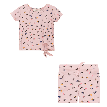 Multi Flower Print 2 Pc Set