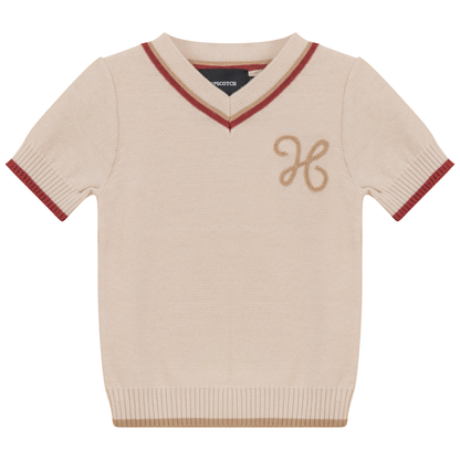 Contrast Trim Knit Top