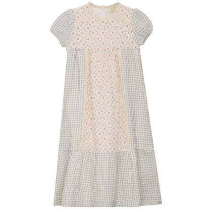 Maxi Dress with Lace Trim