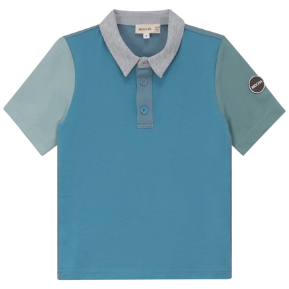 Woven Short sleeve Contrast Polo