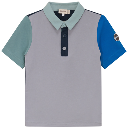 Woven Short sleeve Contrast Polo
