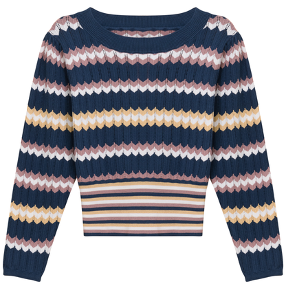 Zig Zag Striped Sweater