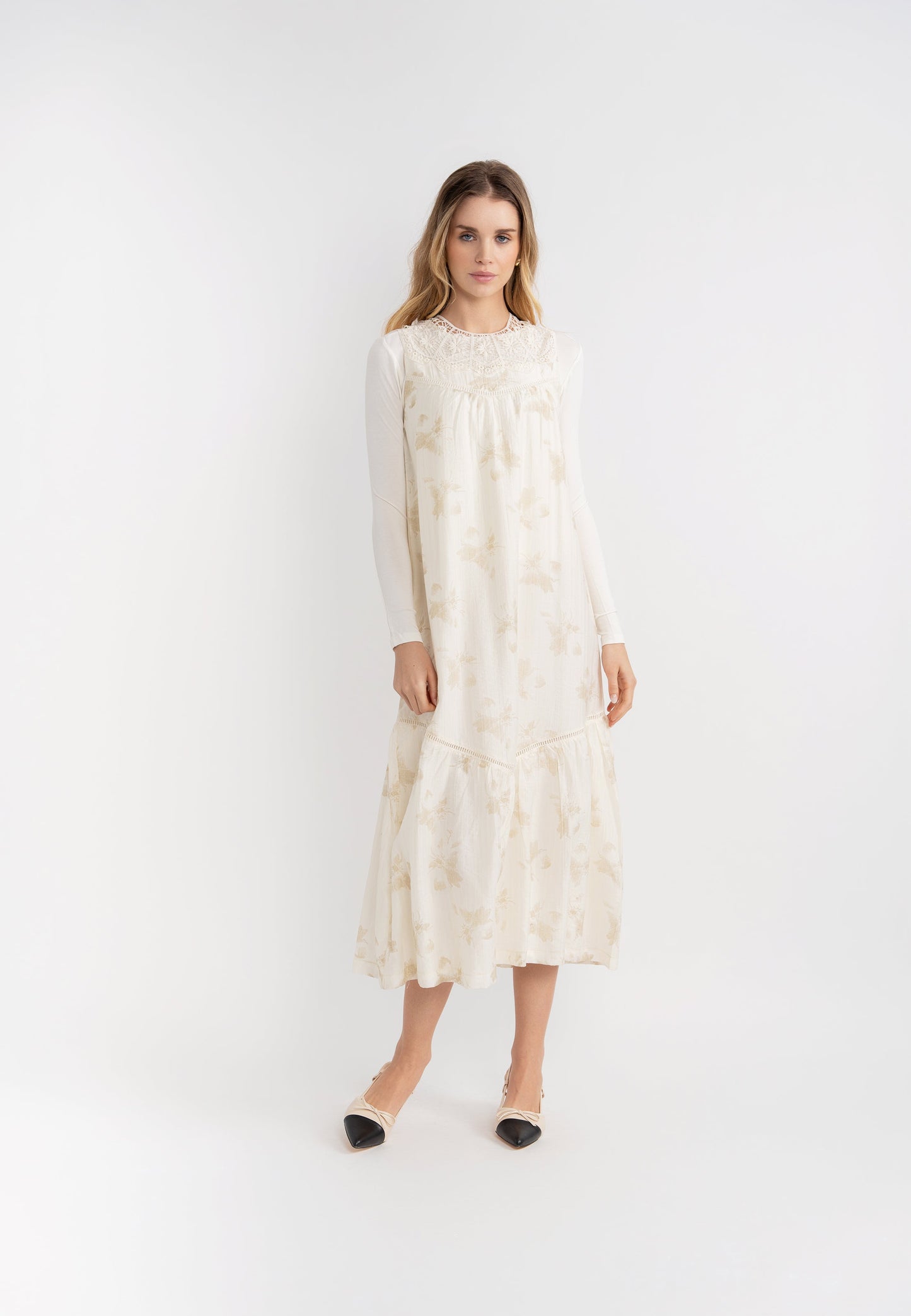 Crochet Lace Midi Jumper