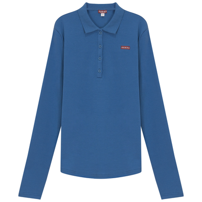 Fine Rib Polo Top