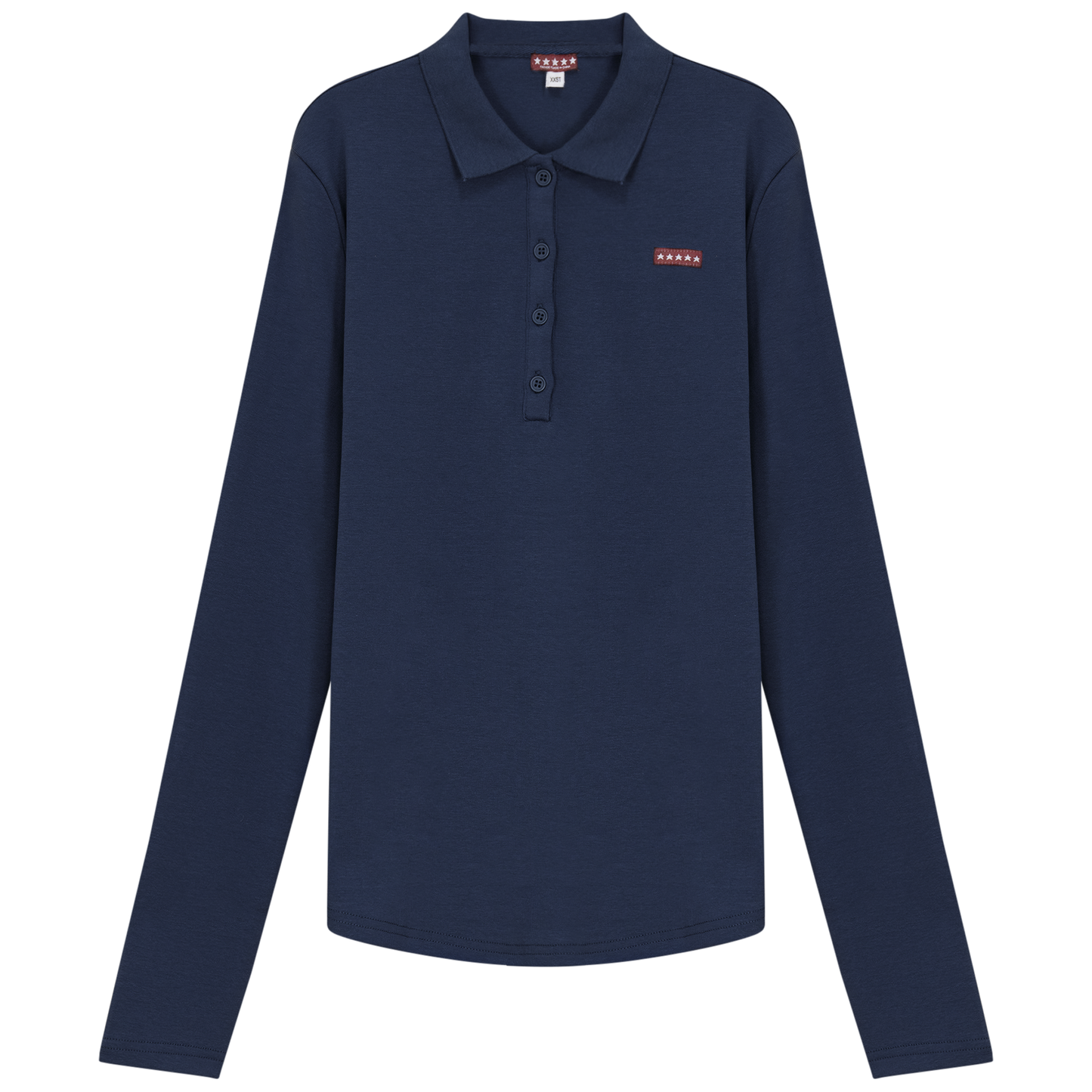 Fine Rib Polo Top