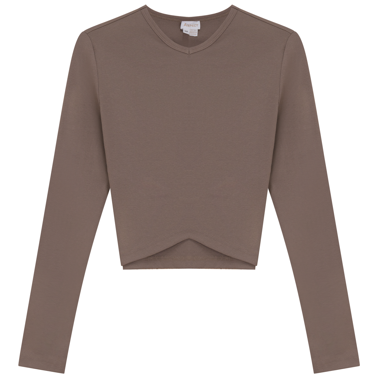 Triangle Ribbed Cropped Top