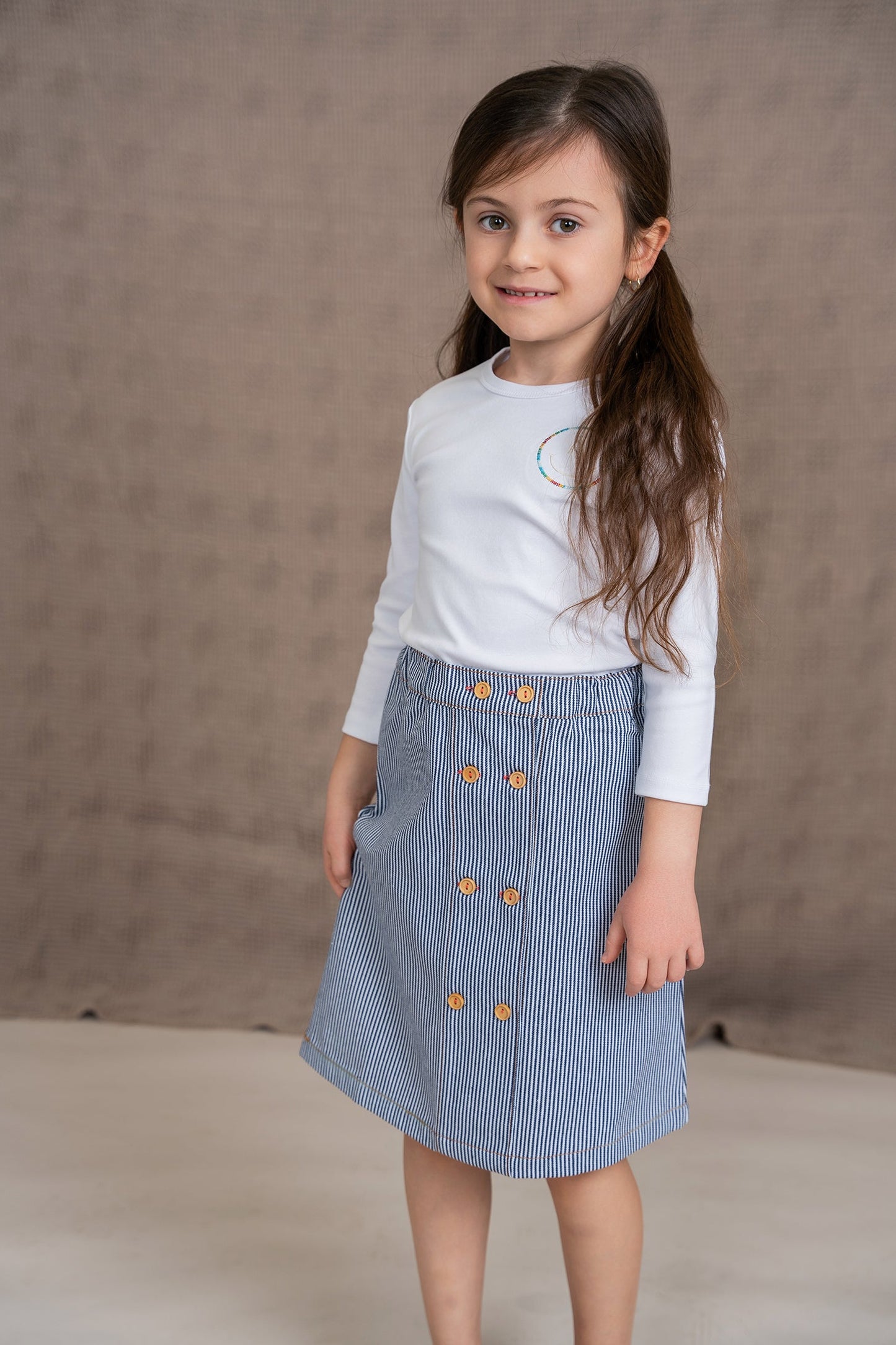 Smiley Embroidered Top