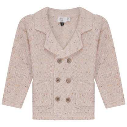 Speckeled Waffle Knit Blazer